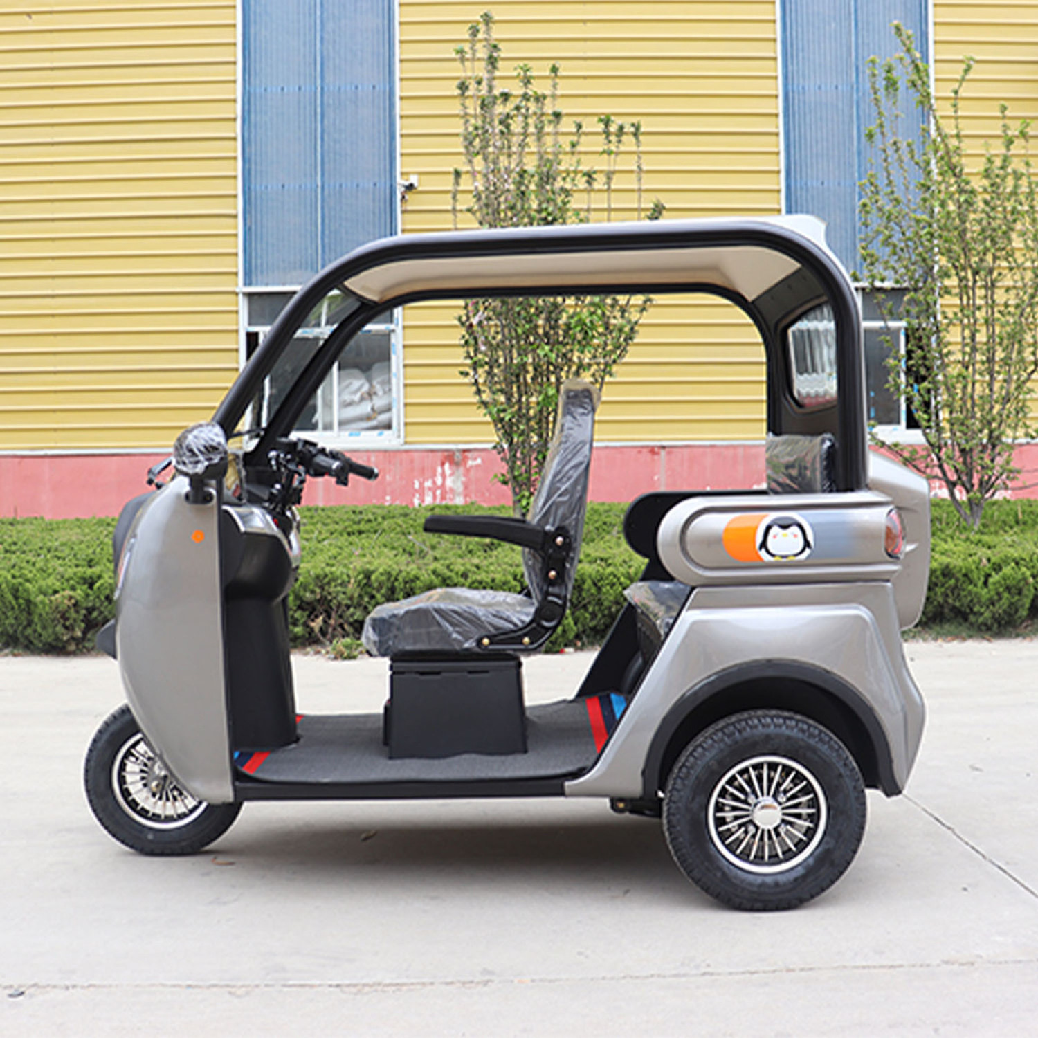 KEYU new mini other tricycles electric car 3 seat 3 wheel electric tricycle with back seat for adult