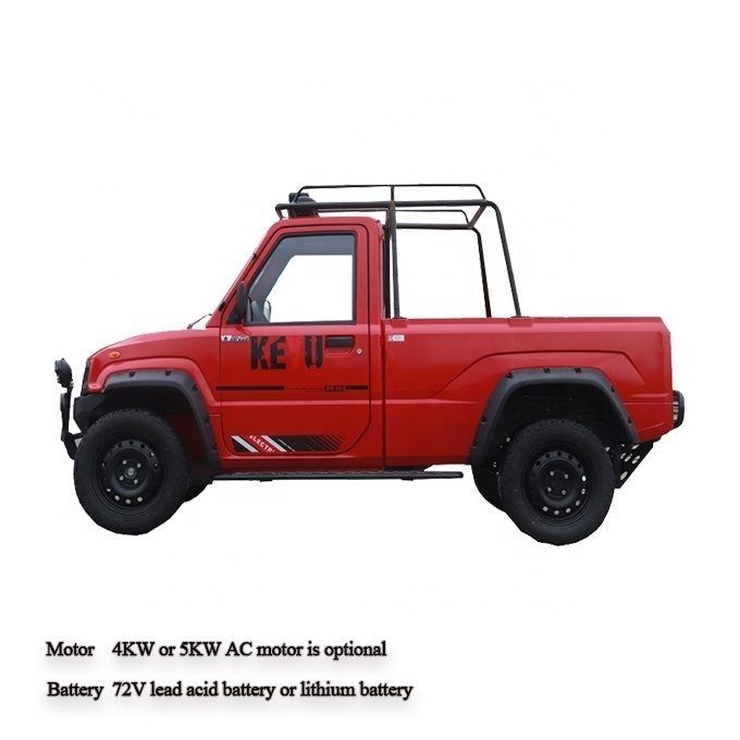 KEYU sells mini pickup trucks Cargo electric four-wheel drive truck made in china