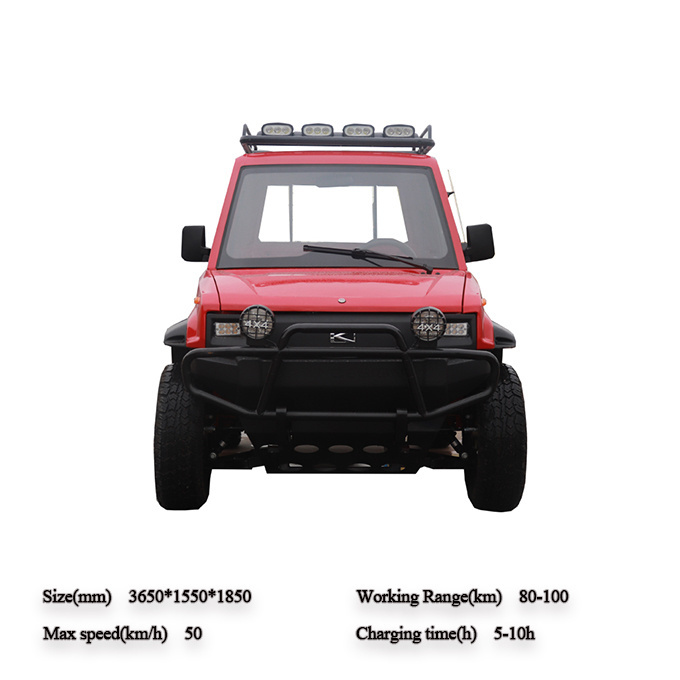 KEYU sells mini pickup trucks Cargo electric four-wheel drive truck made in china