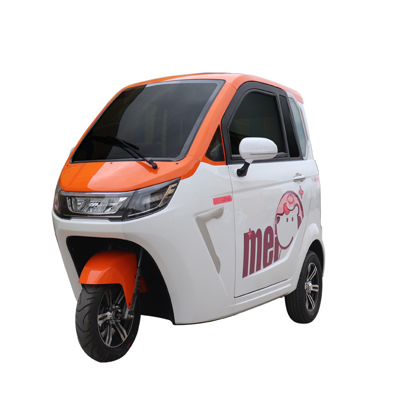 KEYU High performance electric car 3 wheel 3 seat adult electric vehicle bike car enclosed electric tricycle from China