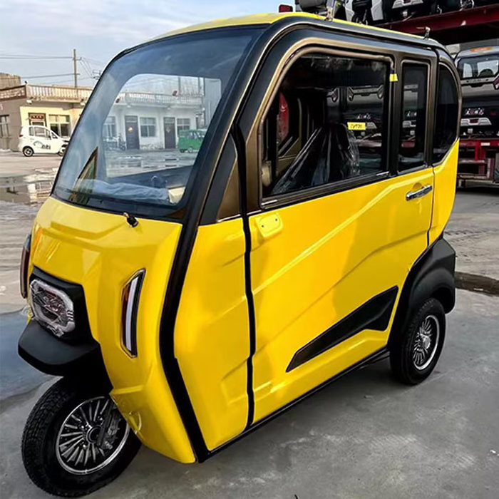 keyu passenger seat electric tricycles 4 wheel car electric tricycle with roof closed