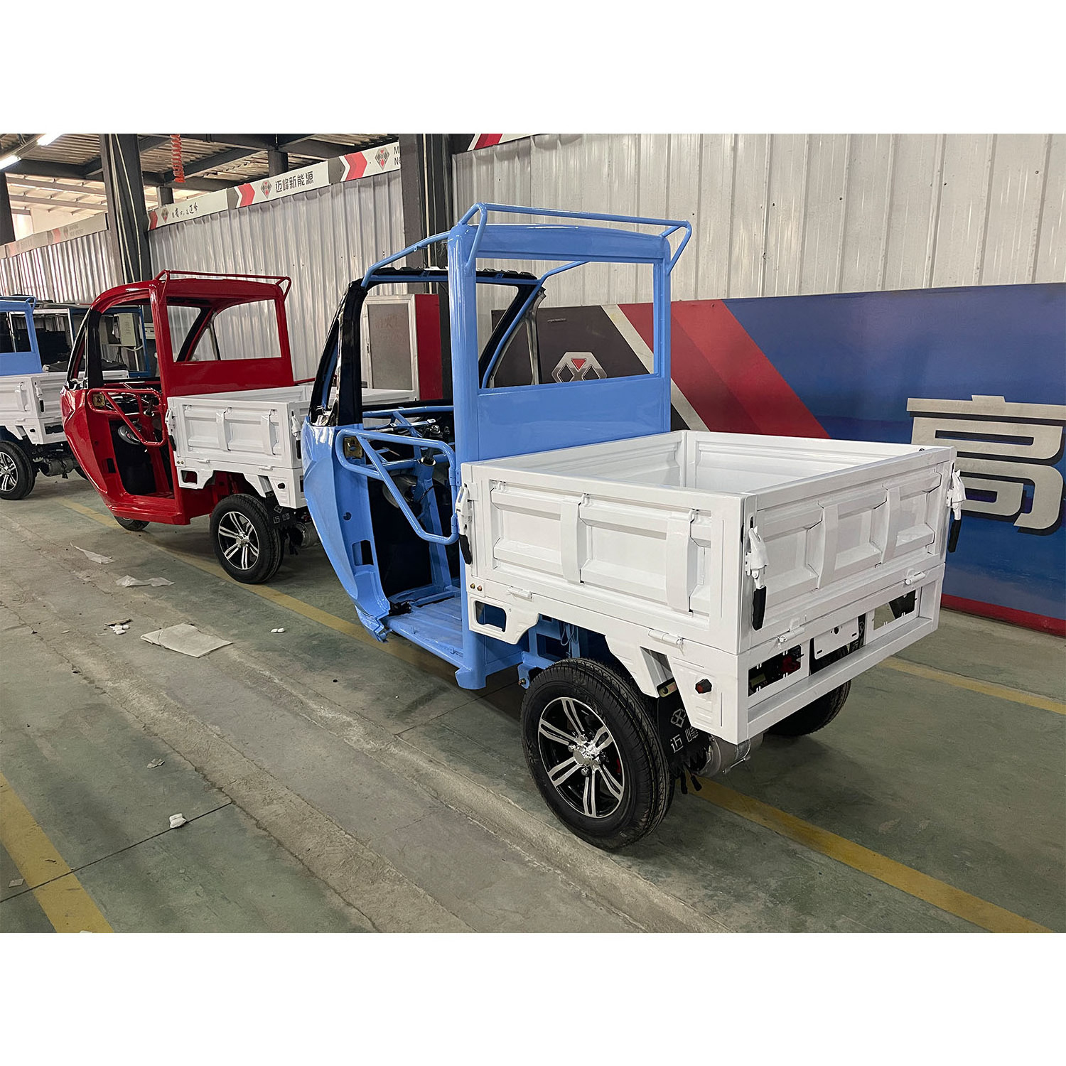 KEYU electric leisure tricycle 1 seater 1500w motor convertible electric cargo tricycle food trucks