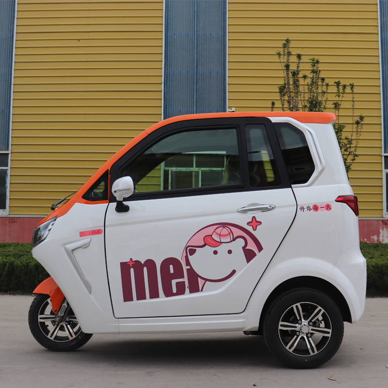 KEYU High performance electric car 3 wheel 3 seat adult electric vehicle bike car enclosed electric tricycle from China