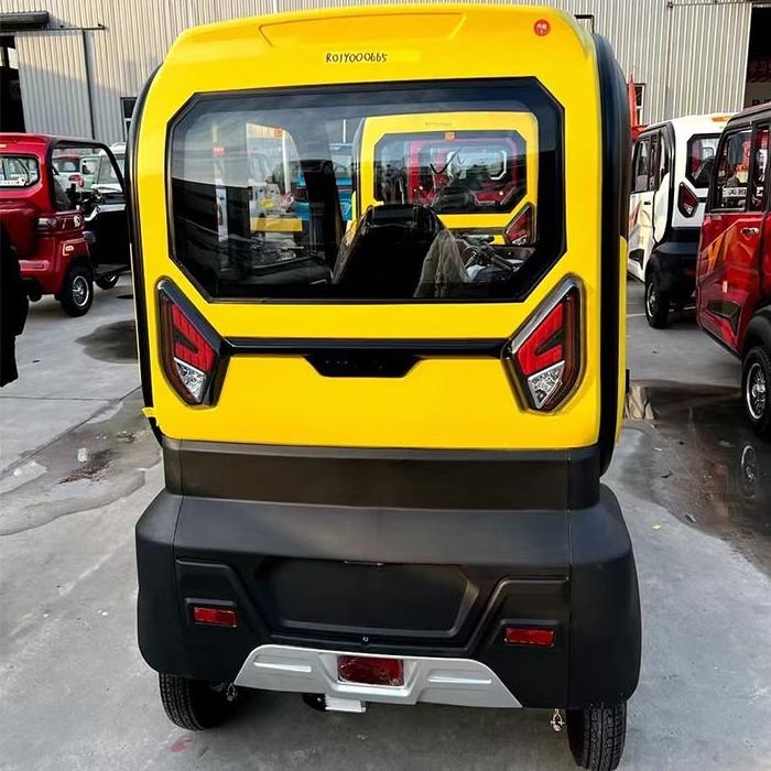 keyu passenger seat electric tricycles 4 wheel car electric tricycle with roof closed