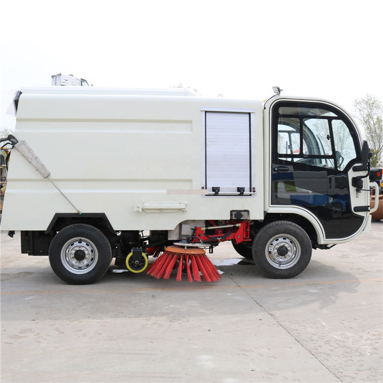 KEYU  Electric Vacuum Road Sweeper Truck Moving Small Cubic Road Sweeper Street Floor Road Sweeper Truck