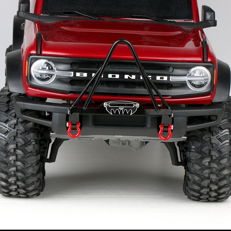 KYX 1/10 2021 Ford Bronco TRX-4 RC Crawler Car Upgrade Parts Aluminium alloy Stinger Front Bumper