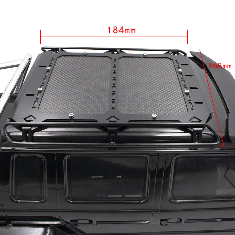 KYX 1/10 TRX-6 G63 RC Crawler Car Upgrade Parts Metal Luggage Tray Roof Rack