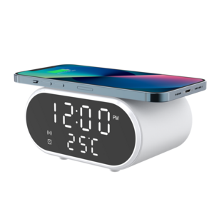 Best Gift Wireless Phone Charger With Alarm Clock Multi-function 15W Wireless Charger Desk Charger for all smart phones