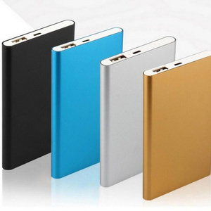 Wholesale Ultra Slim Mini Power Bank Metal Li- Polymer Mobile Charger Power Bank 3000/4000mah