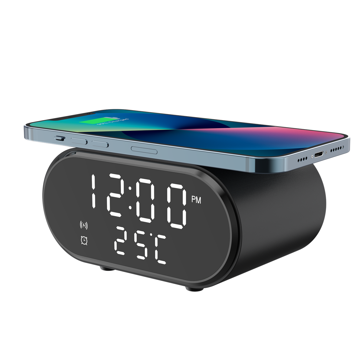 Best Gift Wireless Phone Charger With Alarm Clock Multi-function 15W Wireless Charger Desk Charger for all smart phones