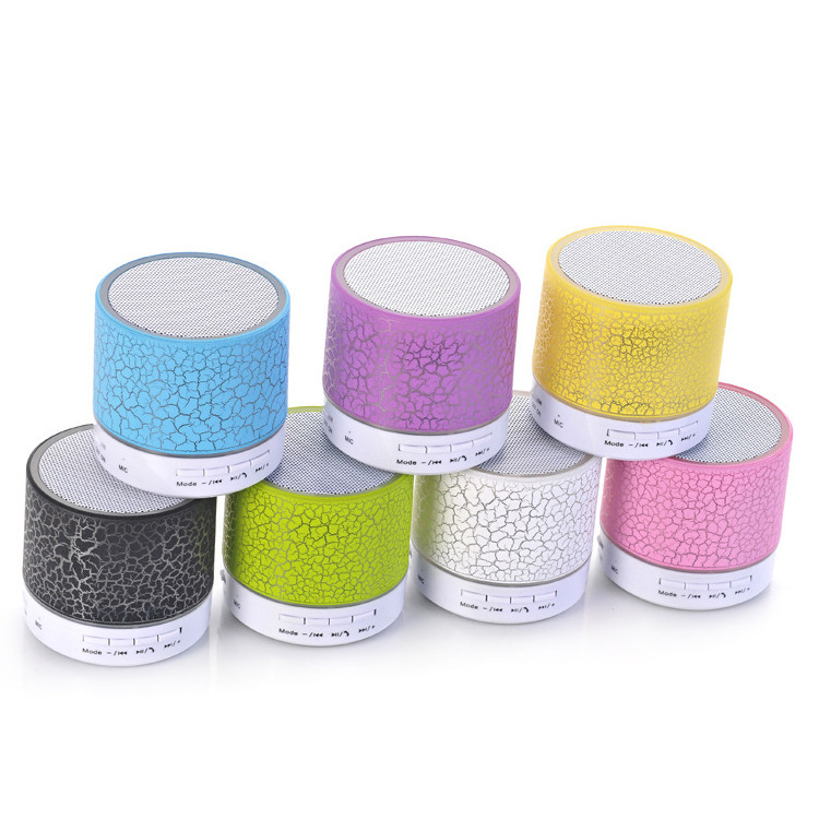 A9 Mini Portable Car Speaker Loud Wireless Speakers Audio LED Lights For All Phones