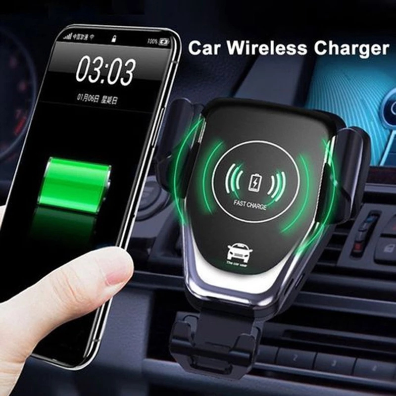 3 In 1 Qi Fast Wireless Car Charger Car Mount Wireless Charger Mobile Phone Holder