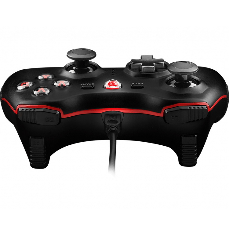 MSI FORCE GC20 GAMING CONTROLLER with USB 2.0 Supports PC360 Steam Games and Windows 10/8.1/7 Wired Gamepad