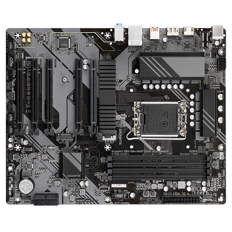 GIGABYTE B760 DS3H ATX Gaming Motherboard with DDR5 Memory Socket Support AMD RX 7900 XTX Graphics Card