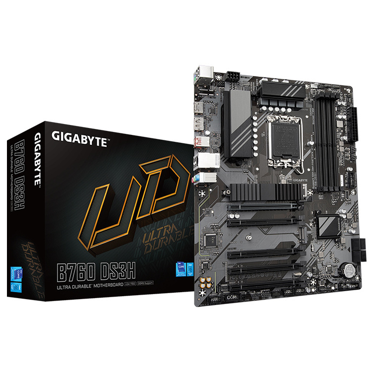 GIGABYTE B760 DS3H ATX Gaming Motherboard with DDR5 Memory Socket Support AMD RX 7900 XTX Graphics Card