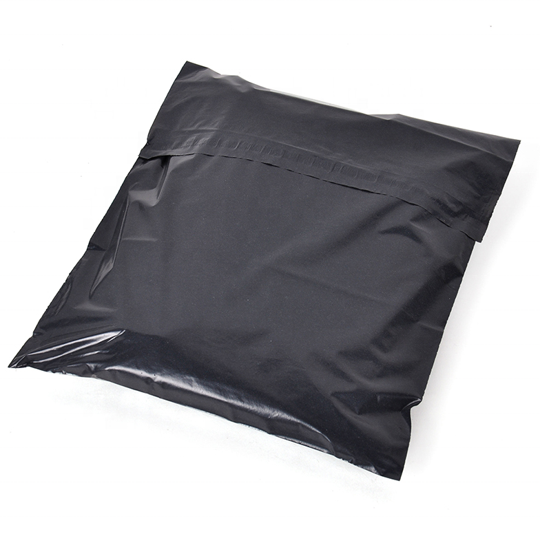 Black plastic courier bag pe mailer bag poly shipping bag