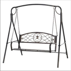 Swing Bench Metal Antique 2 Seater Bronze Garden Rust-proof Patio lover bench