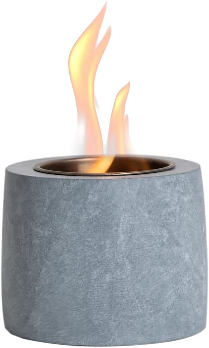 Easy to Transport for Indoor or Outdoor Use Isopropyl Alcohol, Rubbing Alcohol or Bioethanol Mini Table Top Fire Pit