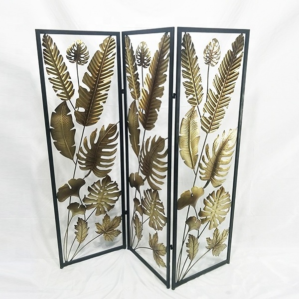 Hot selling Tie Yi ginkgo leaf folding screen standing room divider screen