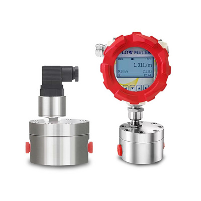 Oval gear flow meter positive displacement flowmeter molasses liquid control hot oil micro flow meter sensor