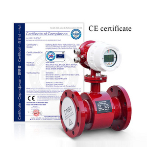 DN100 Integrated 316l Stainless Steel Magnetic Liquid Water Digital Electromagnetic Flow Meter