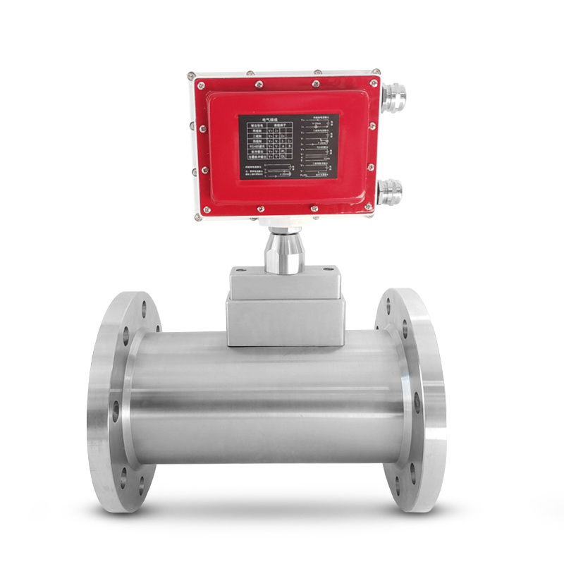 DN100 Digital Explosionproof Variable Area Liquefied Gas Turbine Gas Flow Meter With Temperature Compensation