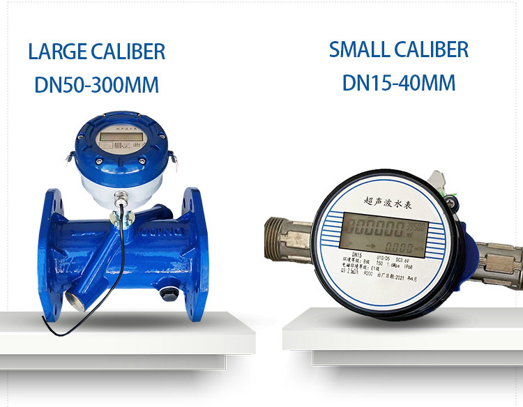 Two-channel irrigation water supply 3.6v battery powered 485 remote digital ultrasonic water meter heat ultrasonic water meter