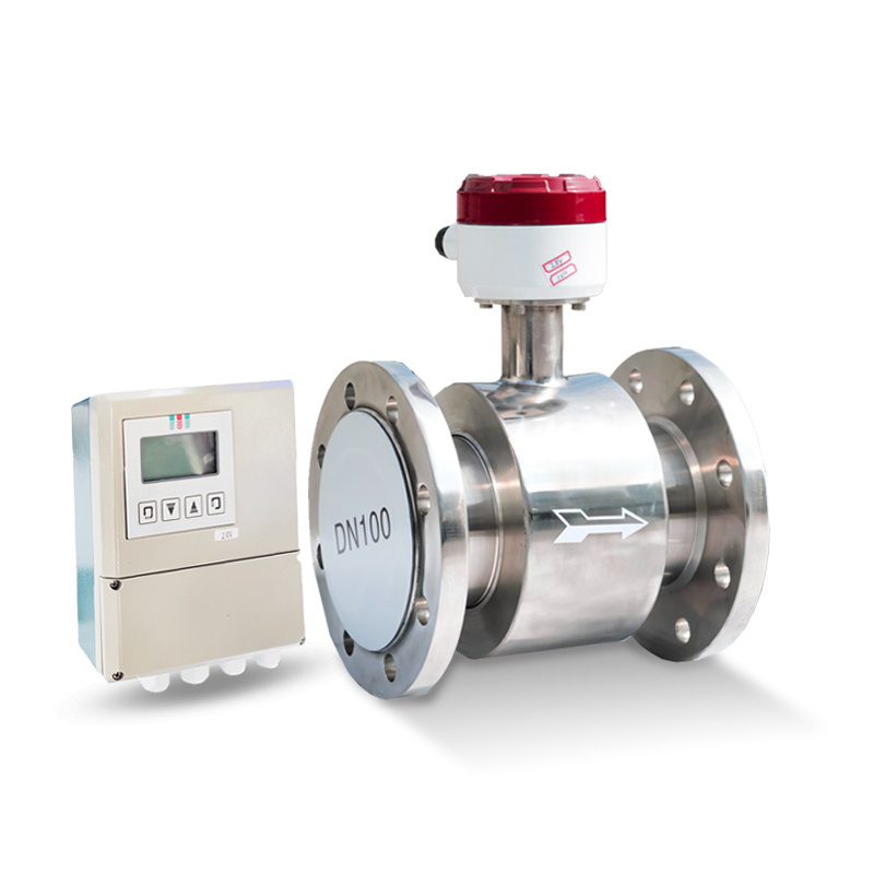 Sanitary stainless steel flowmeters 316 corn syrup magnetic water flow meter with remote display