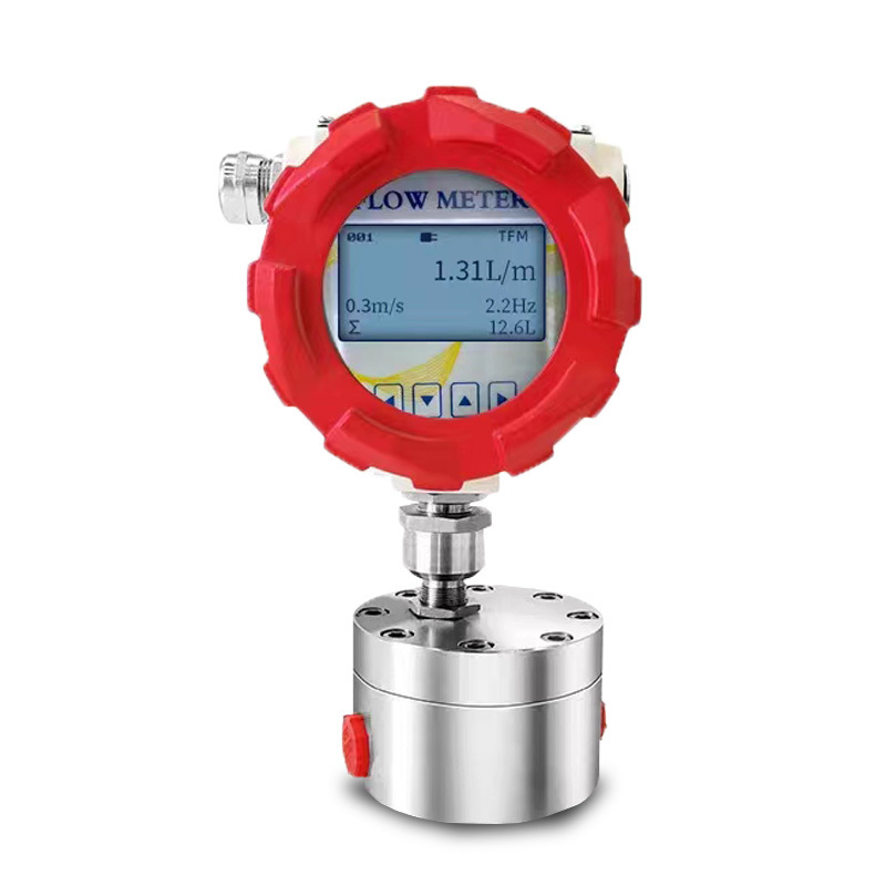 Oval gear flow meter positive displacement flowmeter molasses liquid control hot oil micro flow meter sensor