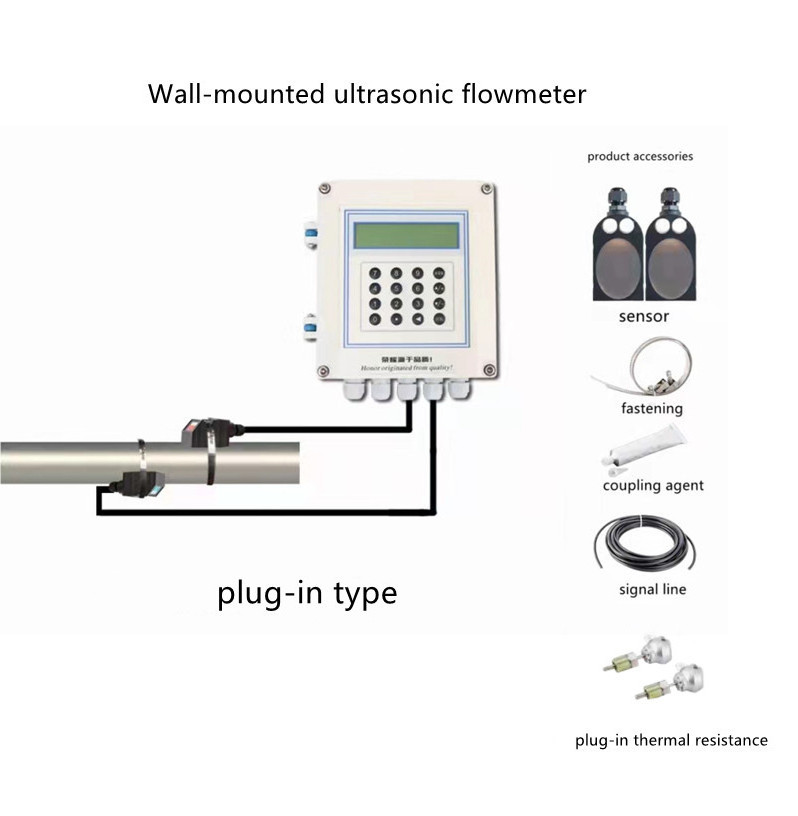 Modular type ip68 heat energy measurement liquid ultrasonic flow meter with data logger