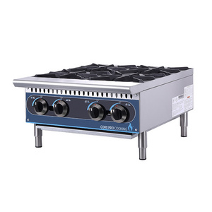 Commercial kitchen stove gas cooker stove 4 burner cooking counter Hot plate