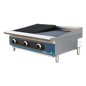 Hot Sale Kitchen Stainless Steel counter Top Gas BBQ Charbroiler gas grill