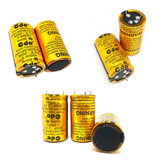 High power  2.7V3.3F Super Capacitor CHV-2R7335R-TW 4F 4.7F 5F 7F 8F 10F 12F 15F 16F 18F 20F 22F 25F 30F 50F 100F Capacitors