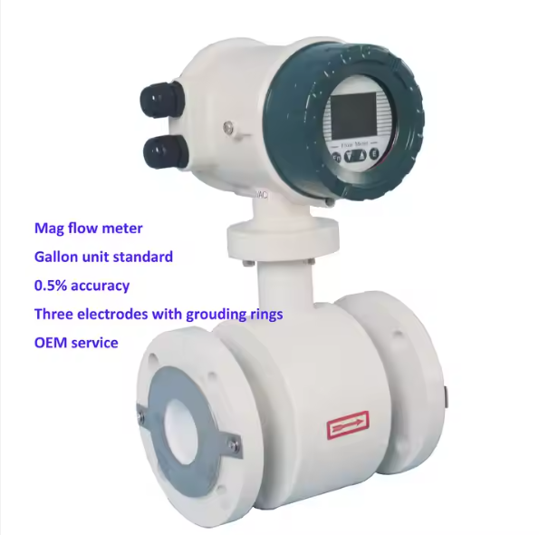 DN100mm RS485 Effluent Sewage Engineering Flowmeter Magnetic Electromagnetic Flow Meter