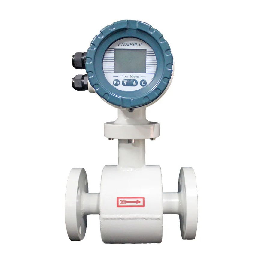 DN100mm RS485 Effluent Sewage Engineering Flowmeter Magnetic ...