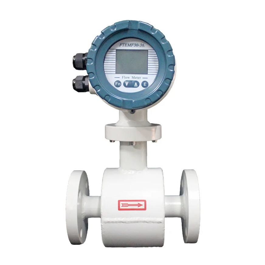 DN100mm RS485 Effluent Sewage Engineering Flowmeter Magnetic Electromagnetic Flow Meter