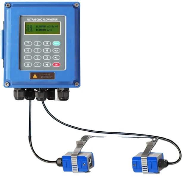 Tuf-2000m Modular Ultrasonic Flowmeter Wall Mount Water Flow Mete Dn15-Dn100 Ultrasonic Flow Meter