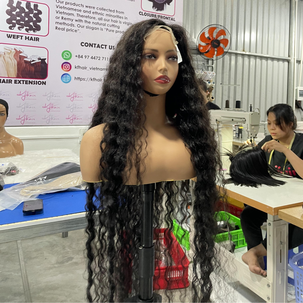 100% Burmese Curly Long Hair 12A Human Virgin Cuticle Aligned Eurasian Curly wigs For Black Women