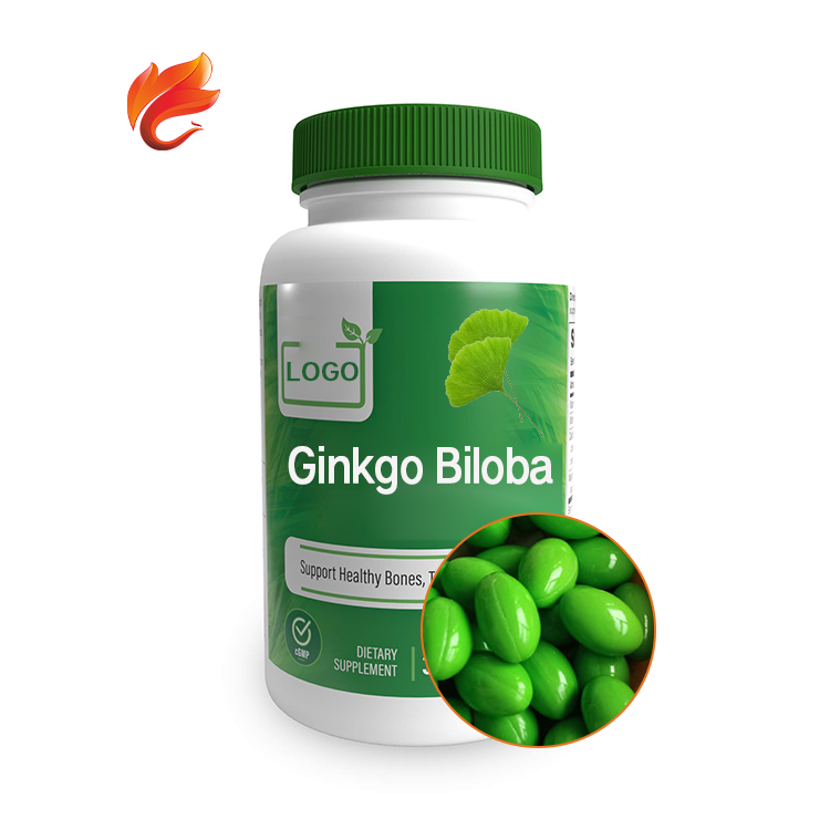 Ginkgo Biloba Ginseng Extract Healthy Care 400Mg Food Grade OEM Supplement Soft Gels Soft Capsules