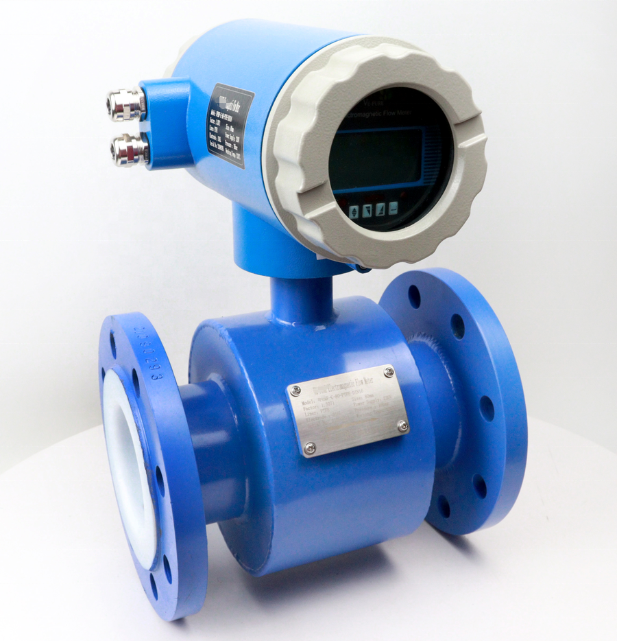 Modbus RS485 Sewage Waste Water Mud Slurry Flow Meters Vortex Rotor 2-inch Electromagnetic Flow Meter