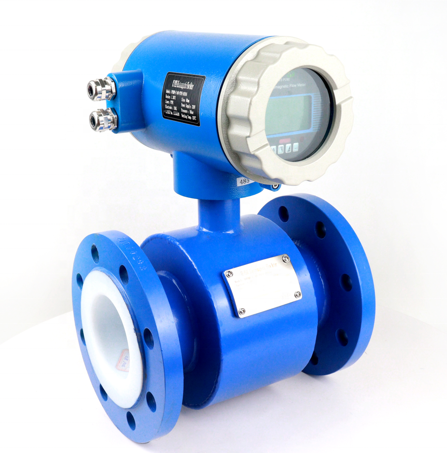 Modbus RS485 Sewage Waste Water Mud Slurry Flow Meters Vortex Rotor 2-inch Electromagnetic Flow Meter