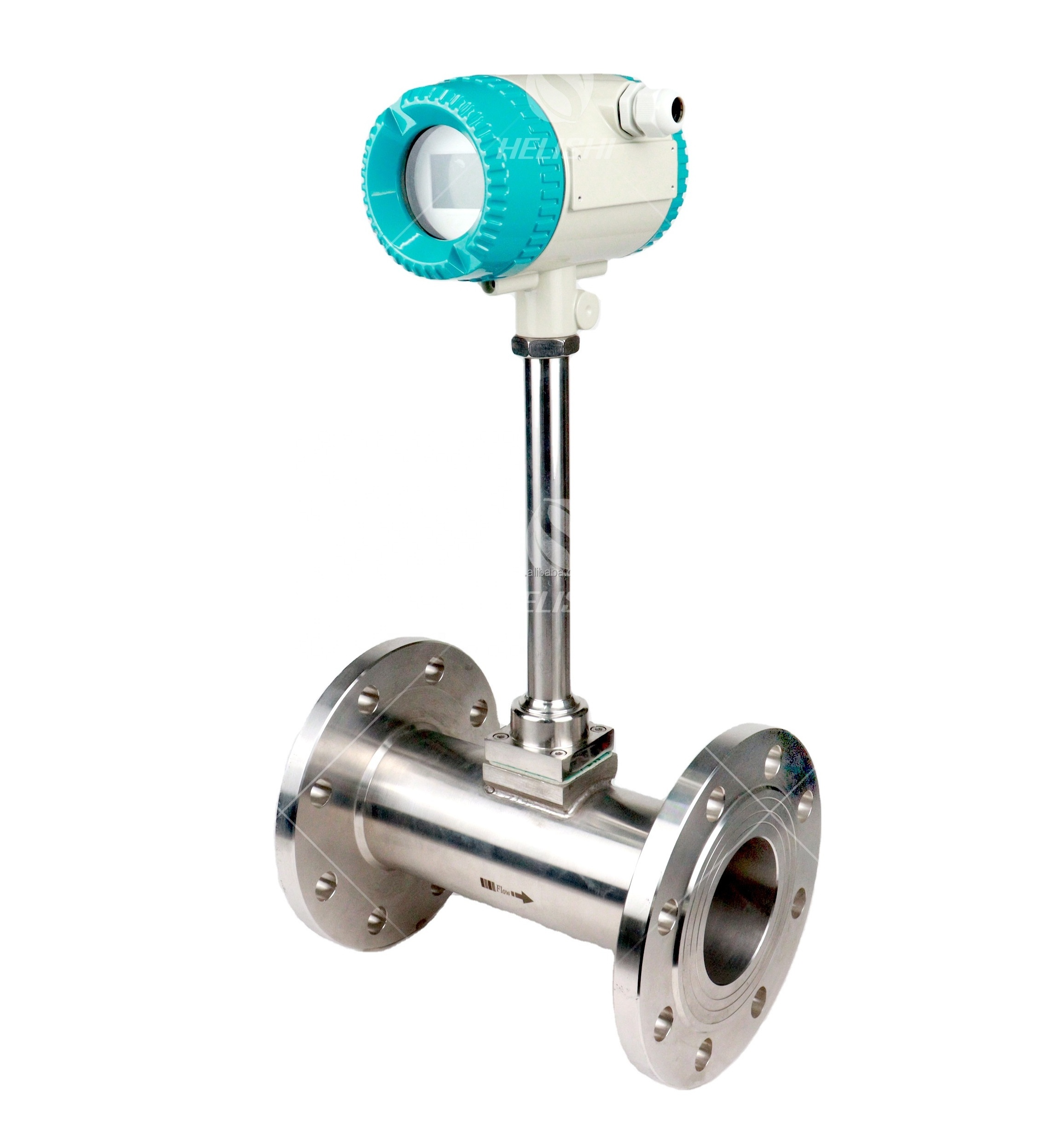 High Accuracy 4-20mA rs485 Vortex Boiler Steam Flowmeter Pressure Transmitter for Co2/ Air / Gas /Hot Steam Flow Meter Vortex