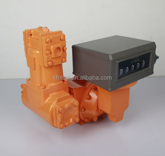 M-80 Positive Displacement Flow meter for Diesel Measurement With Counter PD Flow Meter Mechanical fuel flow meter