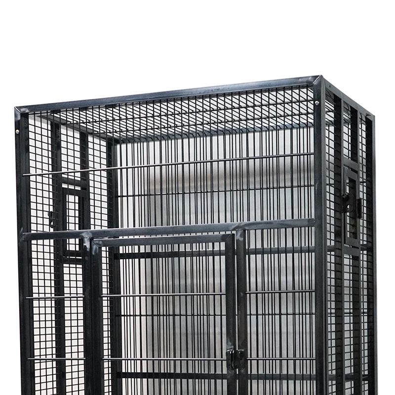 Bird Cage Large Wrought Stainless Steel Parrot Cage for Cockatiel, Conure, Lovebird, Parakeets, Pet Bird cage with Tray