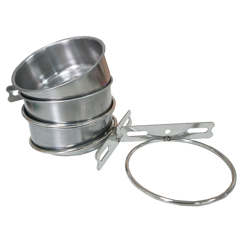 Stainless Steel Birds Bowl Hanging Cage Removable Small Pets Water Cup Food Bowl for Parrot Birds Bowl Feeders