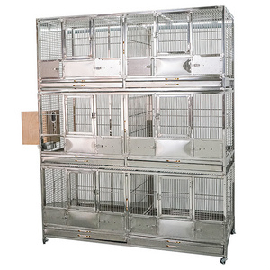 NEW Large Triple Stackers Wrought Iron Breeding Breeder Parrot Aviary Bird Cage