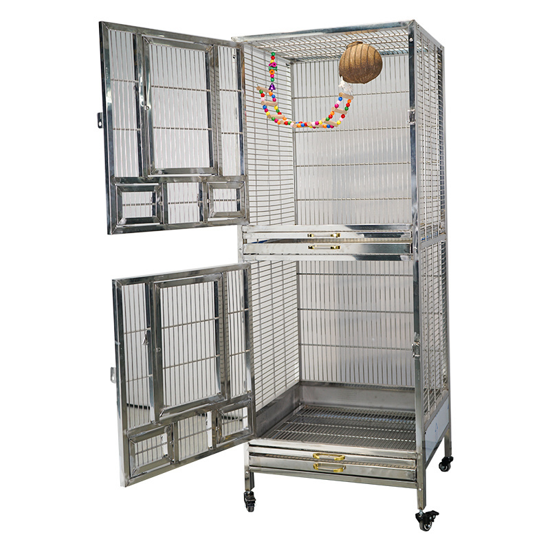 Wholesale Cages Parrot Birds  Flight Extra Large Bird Cage Big Collapsible Lovebirds Canary Breeding Bird Cage For Sale