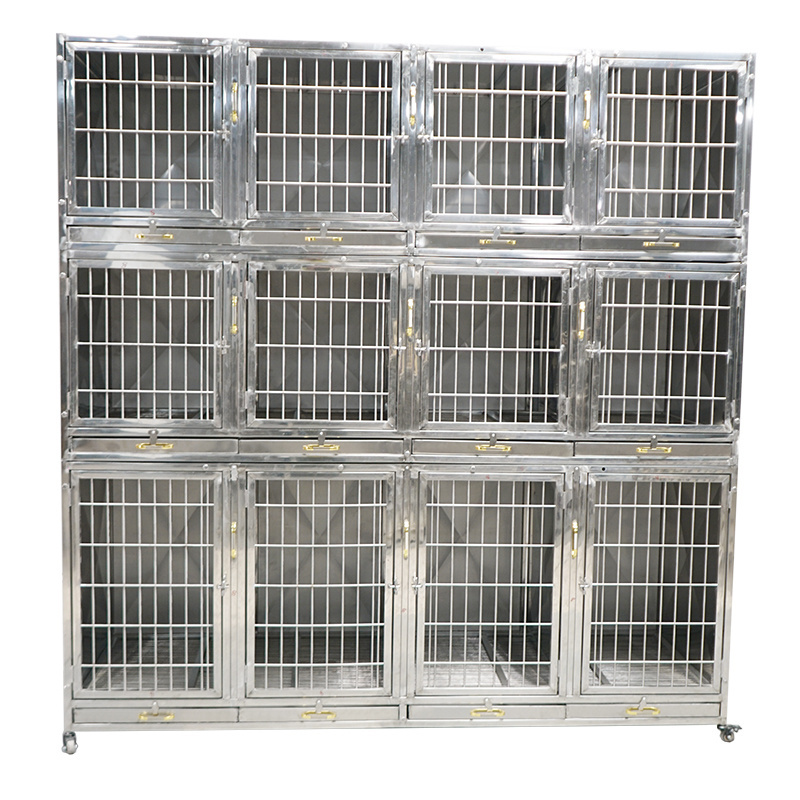 xxl Welded Stackable Pet Dog Crate Dog Kennel Animal Cage Stainless Single Dog Cage Breeding For Sale