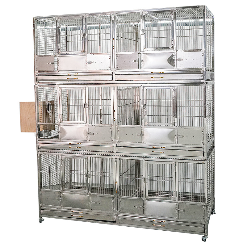 Triple Layers Metal Parrot Cage Bird Aviary Bird Cage Bird House