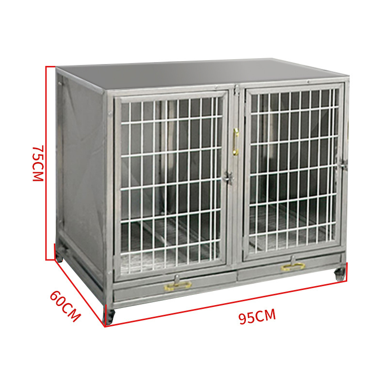 xxl Welded Stackable Pet Dog Crate Dog Kennel Animal Cage Stainless Single Dog Cage Breeding For Sale